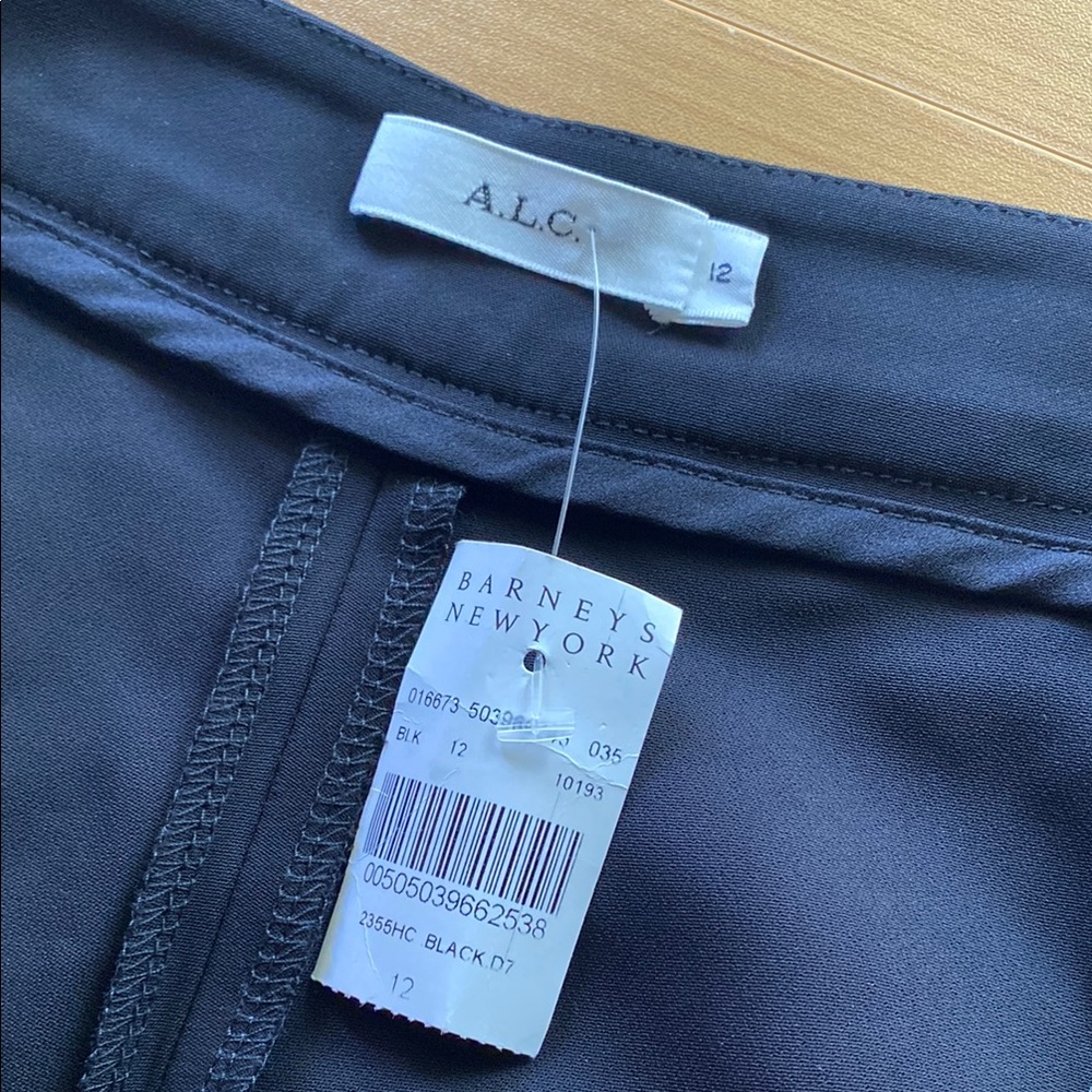 A.L.C. Black Tailored Peplum Waist Pants - Picture 6 of 6